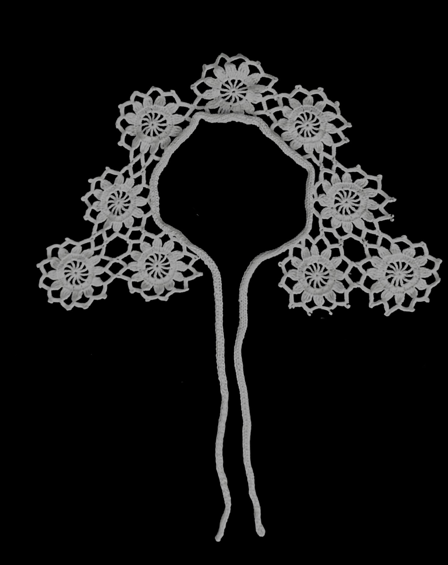 Colletto maglia e uncinetto